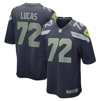 mens nike abraham lucas college navy seattle seahawks game 